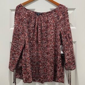 NEW Zac and Rachel Snake Print Blouse, Extra Large